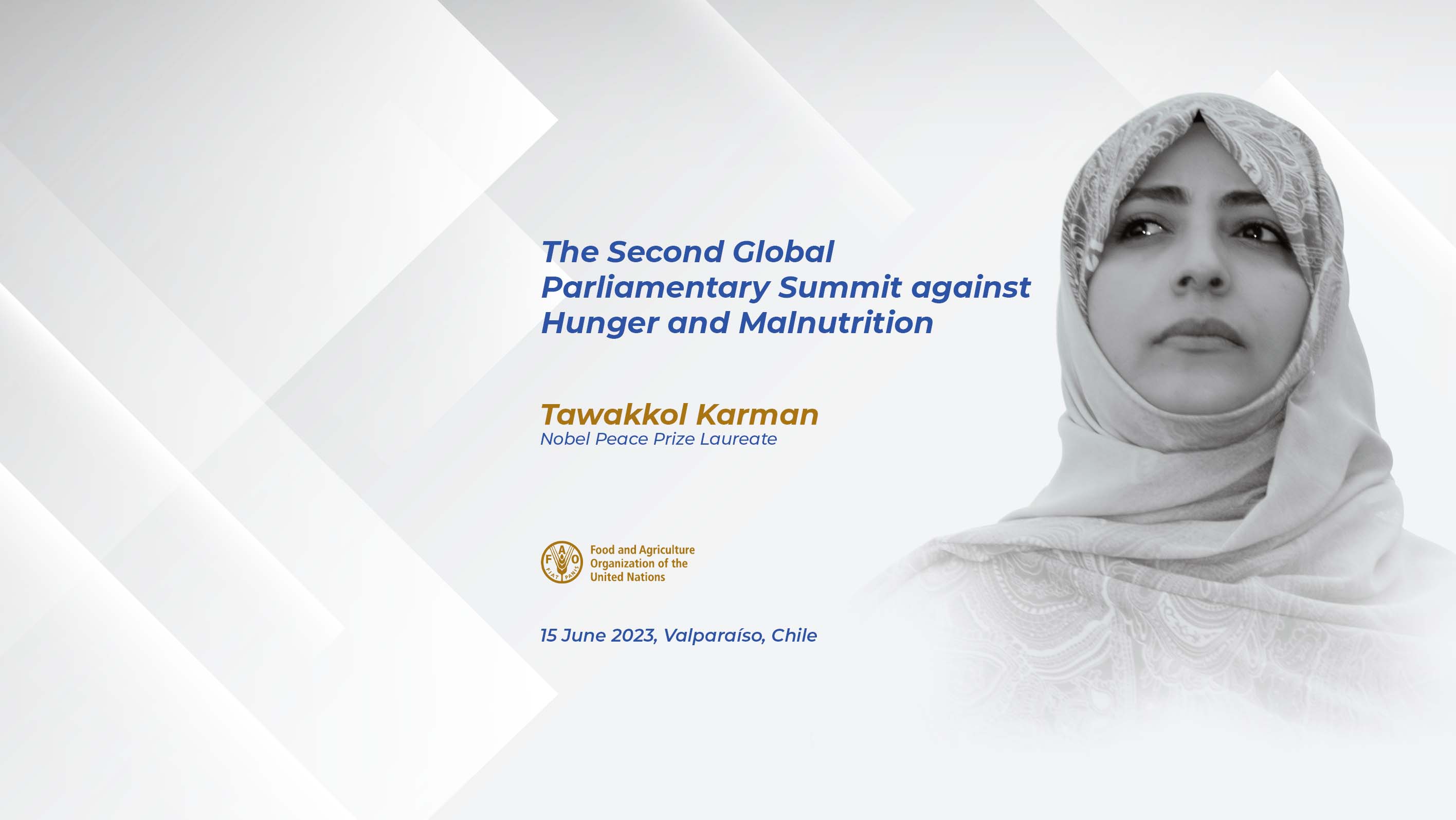 Tawakkol Karman to attend world summit on hunger